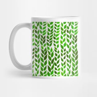 Simple Watercolor Leaves - Lime Green Mug